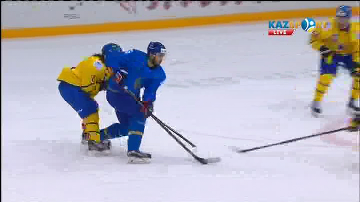Универсиада -2017. Қазақстан - Швеция хоккей кездесуінде отандастарымыз есепті ашты (ВИДЕО)