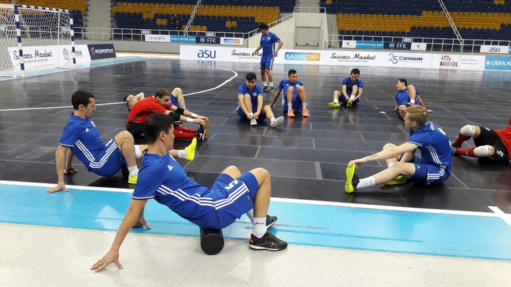 «Алматы Арена» футзалдан  ЕЧ-2018 іріктеу кезеңіне дайындалуда  (ФОТО/ВИДЕО)