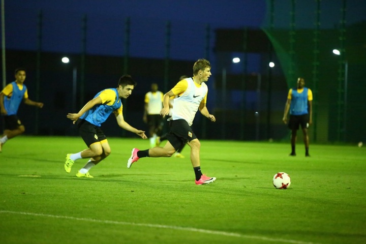 «Қайраттың» «Скендербеумен» кездесу алдындағы жаттығуы (ФОТО)