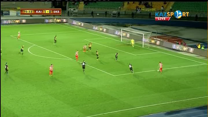 «Қайрат» - «Скендербеу»: Бакари Нимаганың голы - 1:1  (ВИДЕО)