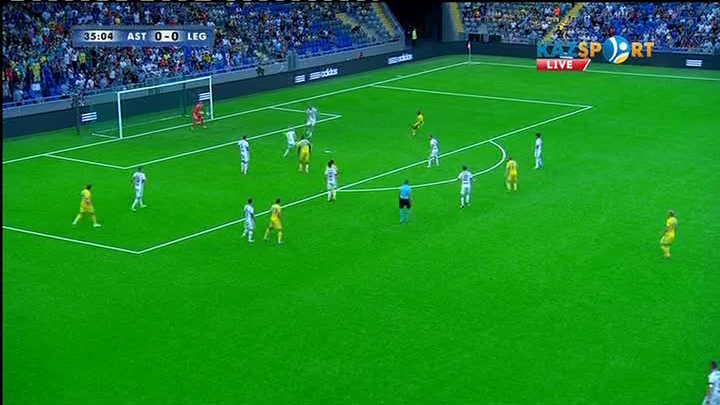 «Астана» - «Легия»: Жуниор Кабананганың голы - 1:0 (ВИДЕО)
