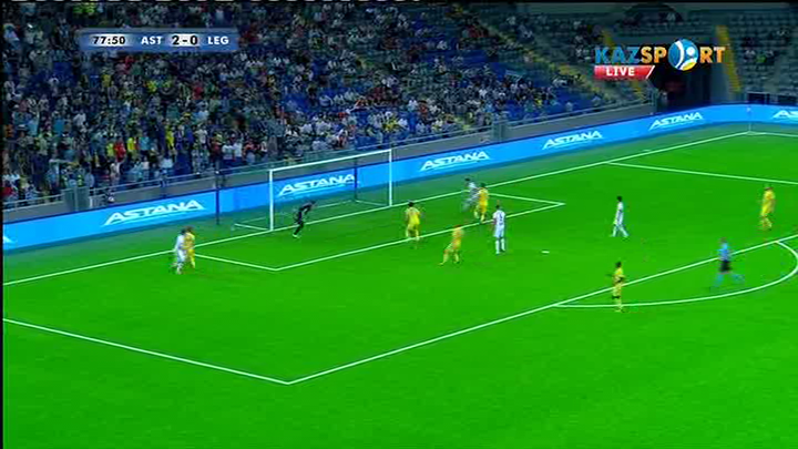 «Астана» - «Легия»: Армандо Садикудың - 2:1 (ВИДЕО)
